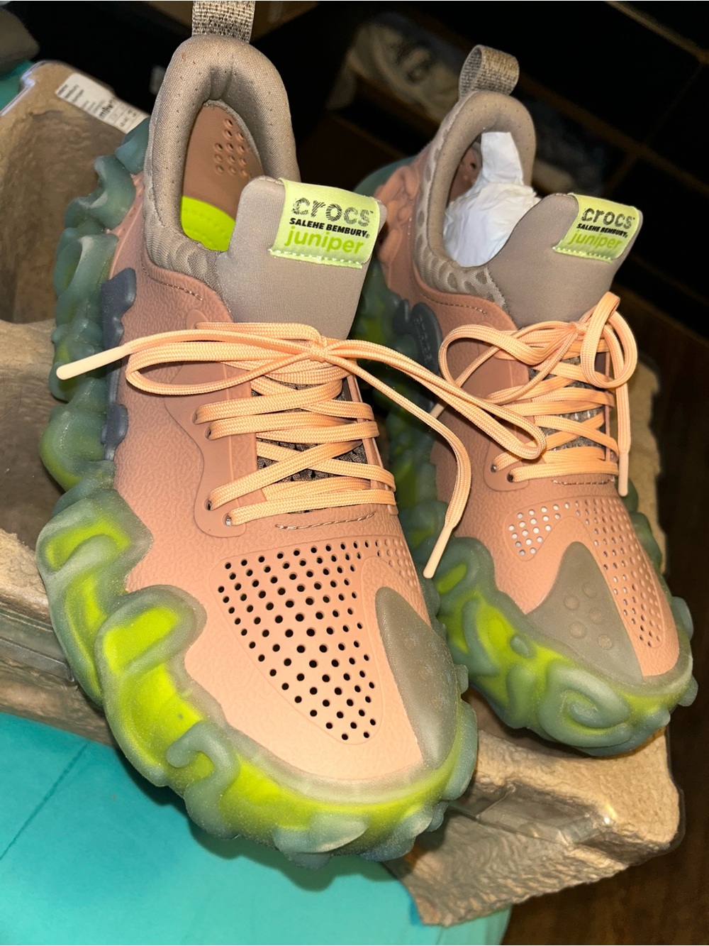 🦎 #Exclusive #Crocs #SaleheBembury #Juniper #Size 9 #New #WithBox #Storage 🐊